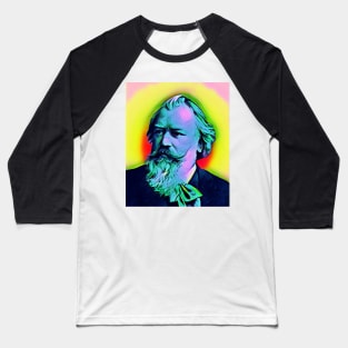 Johannes Brahms Golden Colourful Portrait | Johannes Brahms Artwork 11 Baseball T-Shirt